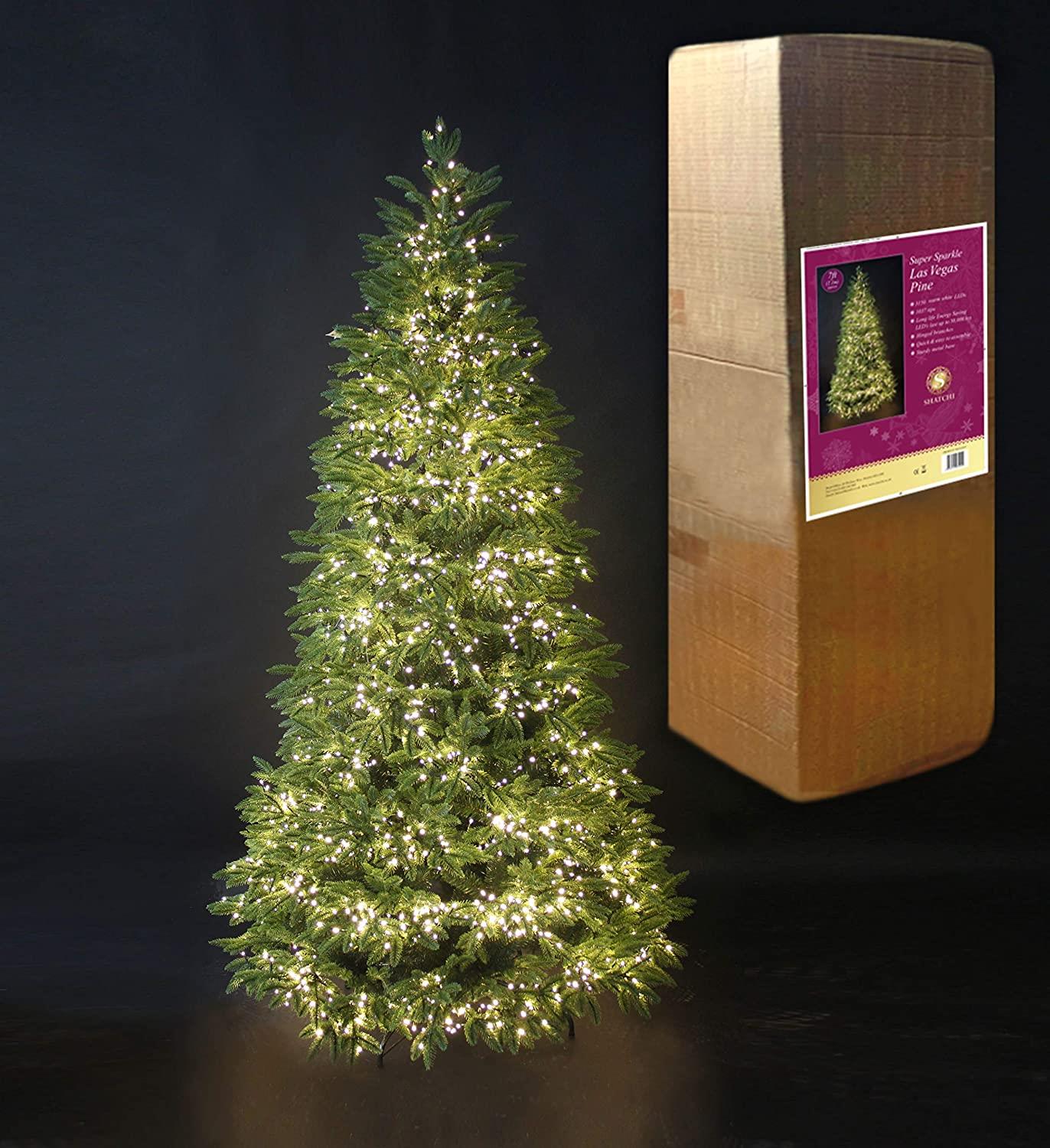 8ft Super Sparkly Las Vegas Pine Tree