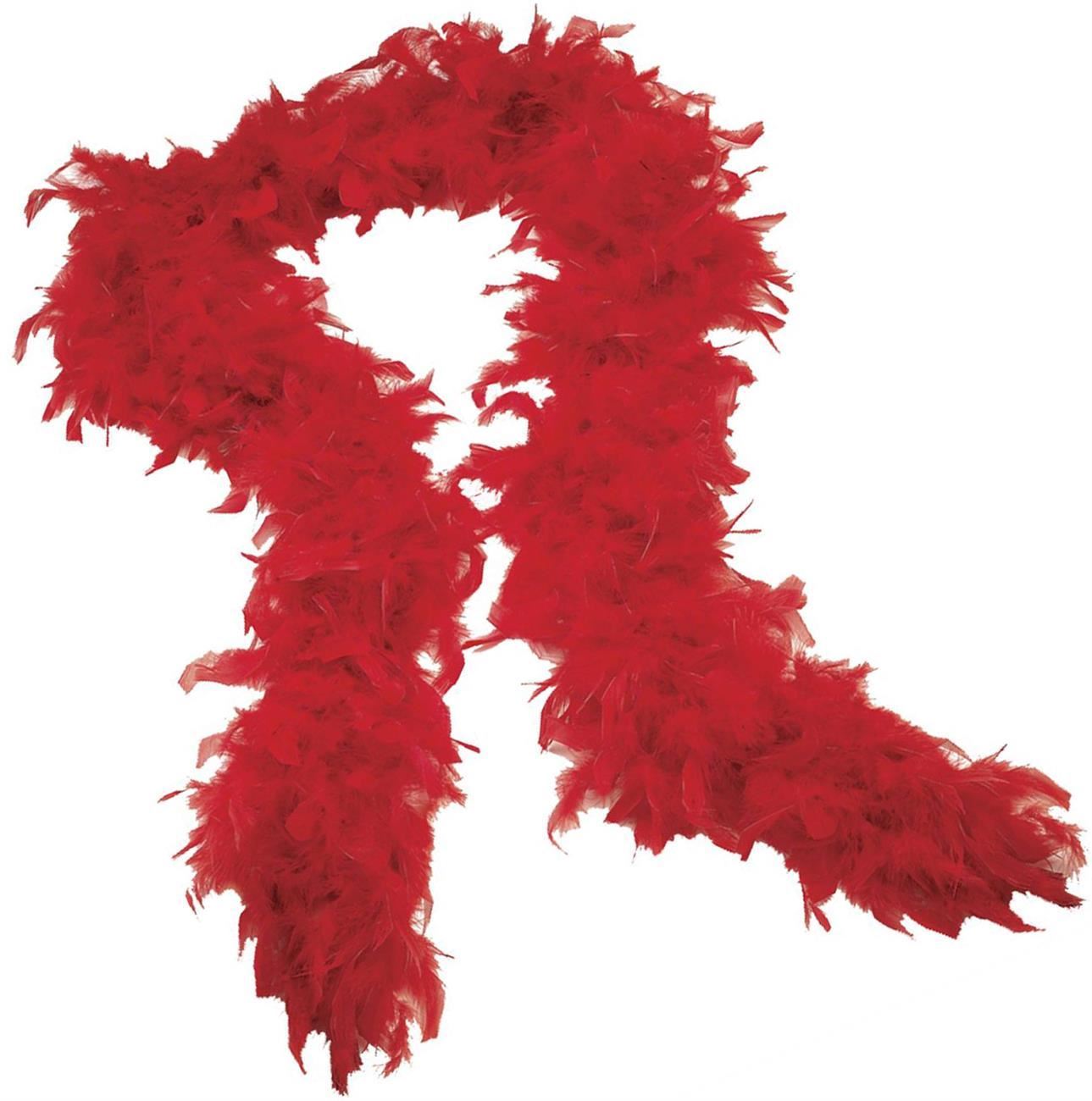 Red Feather Boa