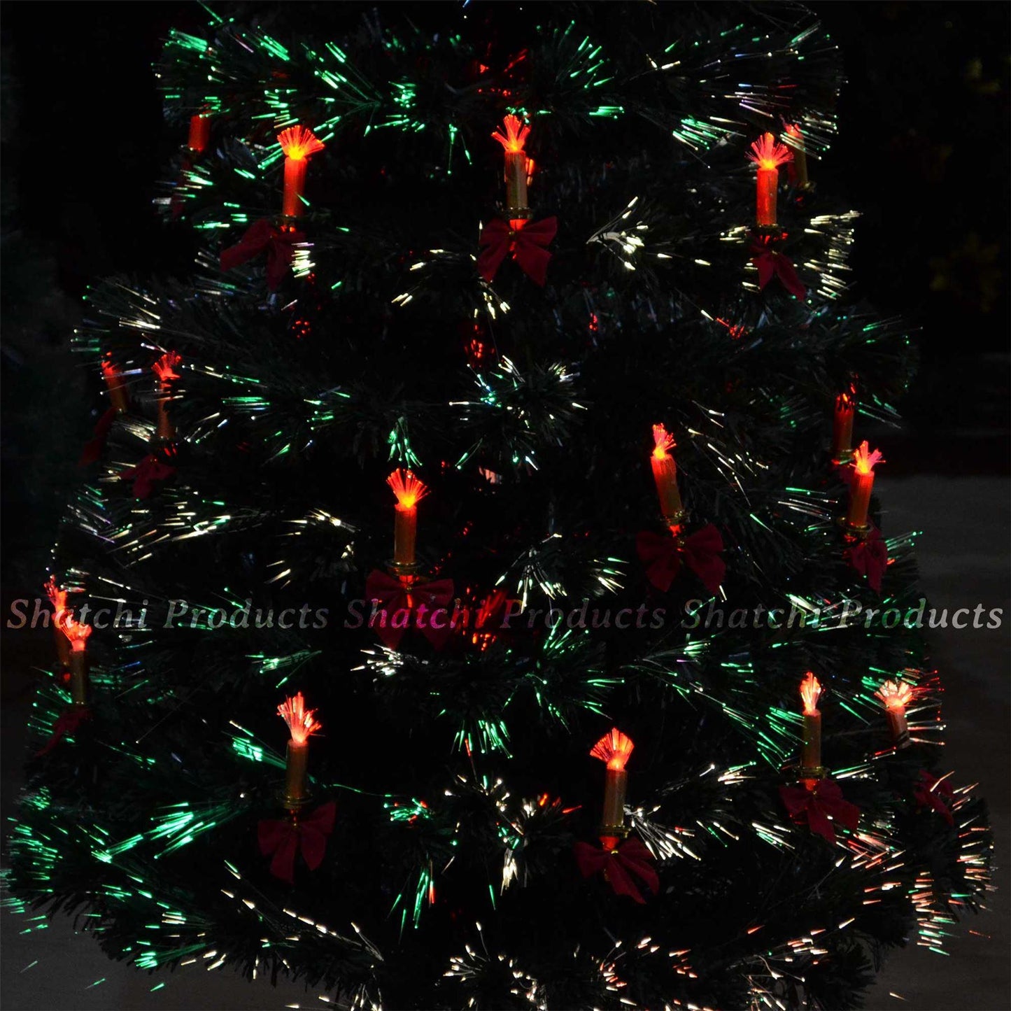 5ft LED Christmas Tree with Candle and Bow
