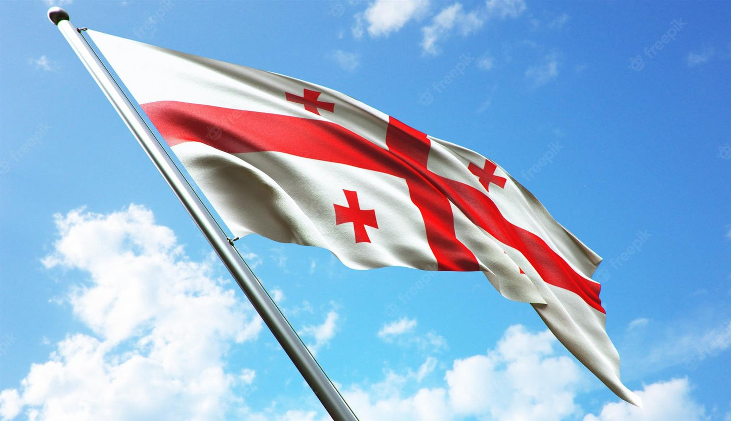 Georgia Flag 5x3ft With Eyelets