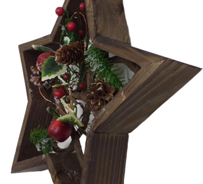 Wooden Star Frame - 32cm