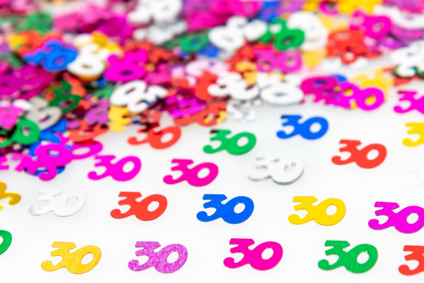 4 Packs of 14g 30th Mix Happy Birthday Confetti Sprinkles