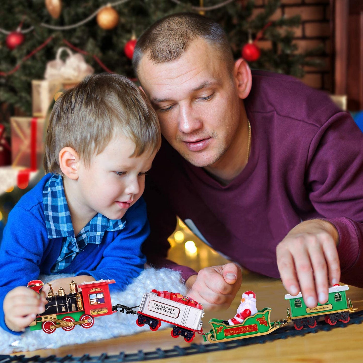 Christmas Tree Train Set - Light & Sound