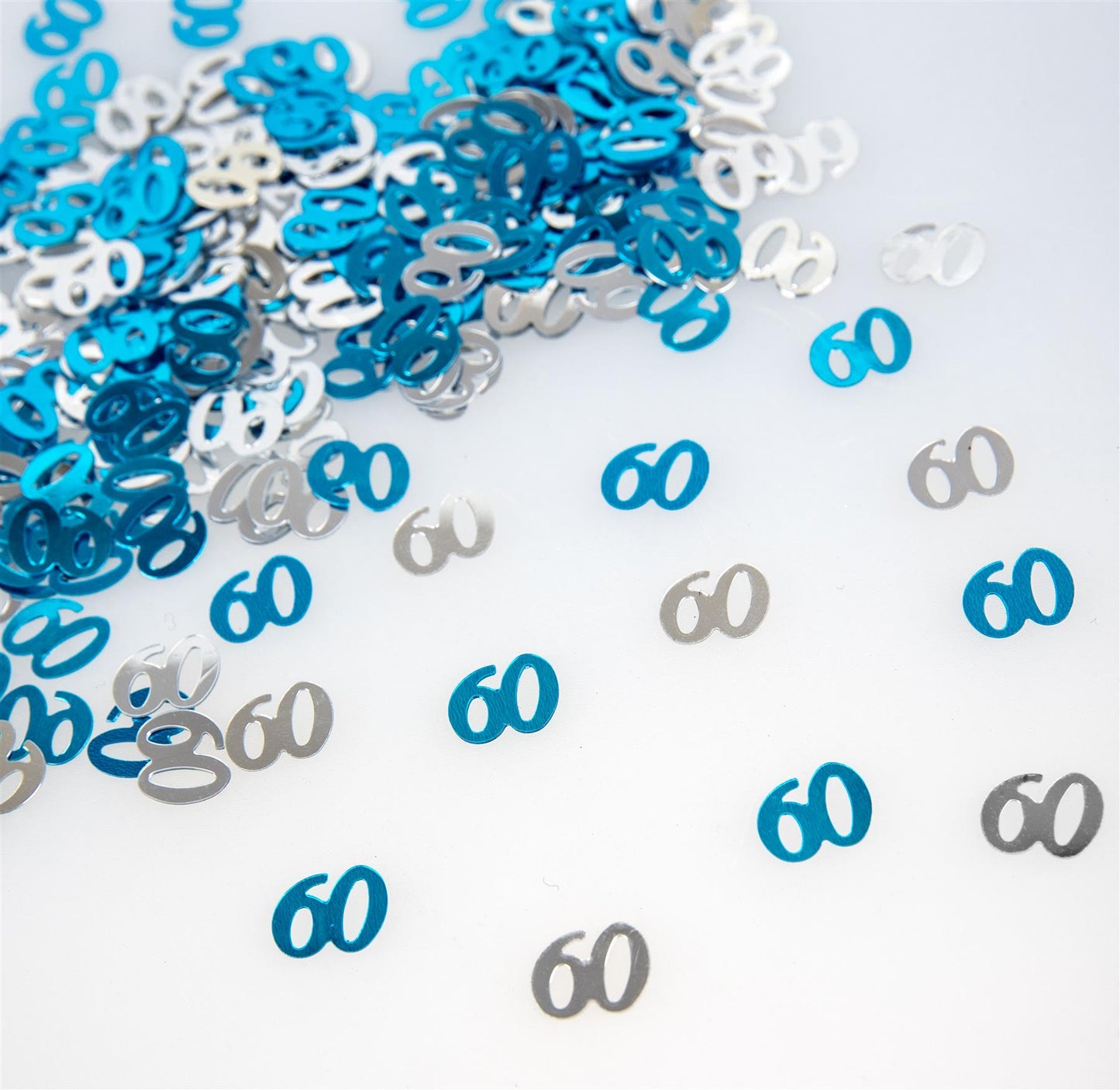 2 Packs of 14g 60th Blue Happy Birthday Confetti Sprinkles