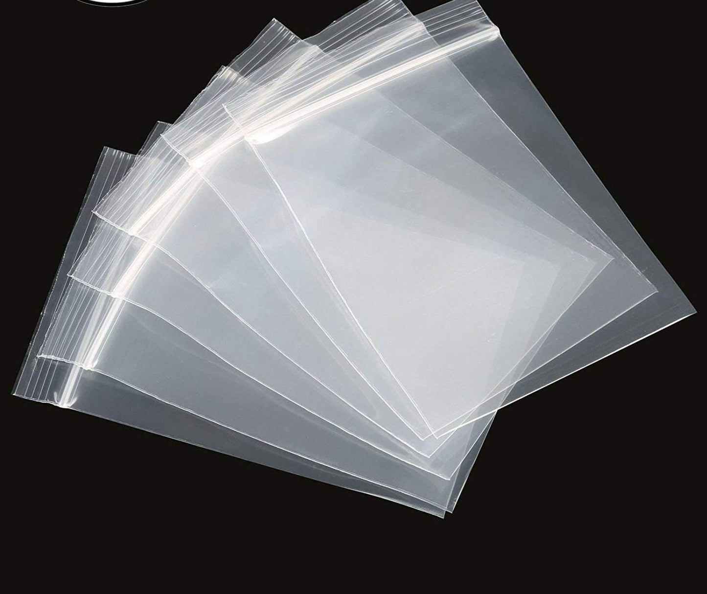 5000 Zip Seal Bags - Clear Plastic, 8" x 11"