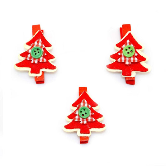 3 Christmas Mini Peg Clips