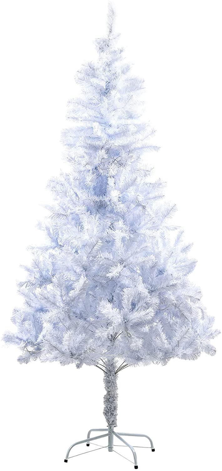 8Ft Pre-Lit Alaskan Pine Christmas Tree White LEDs