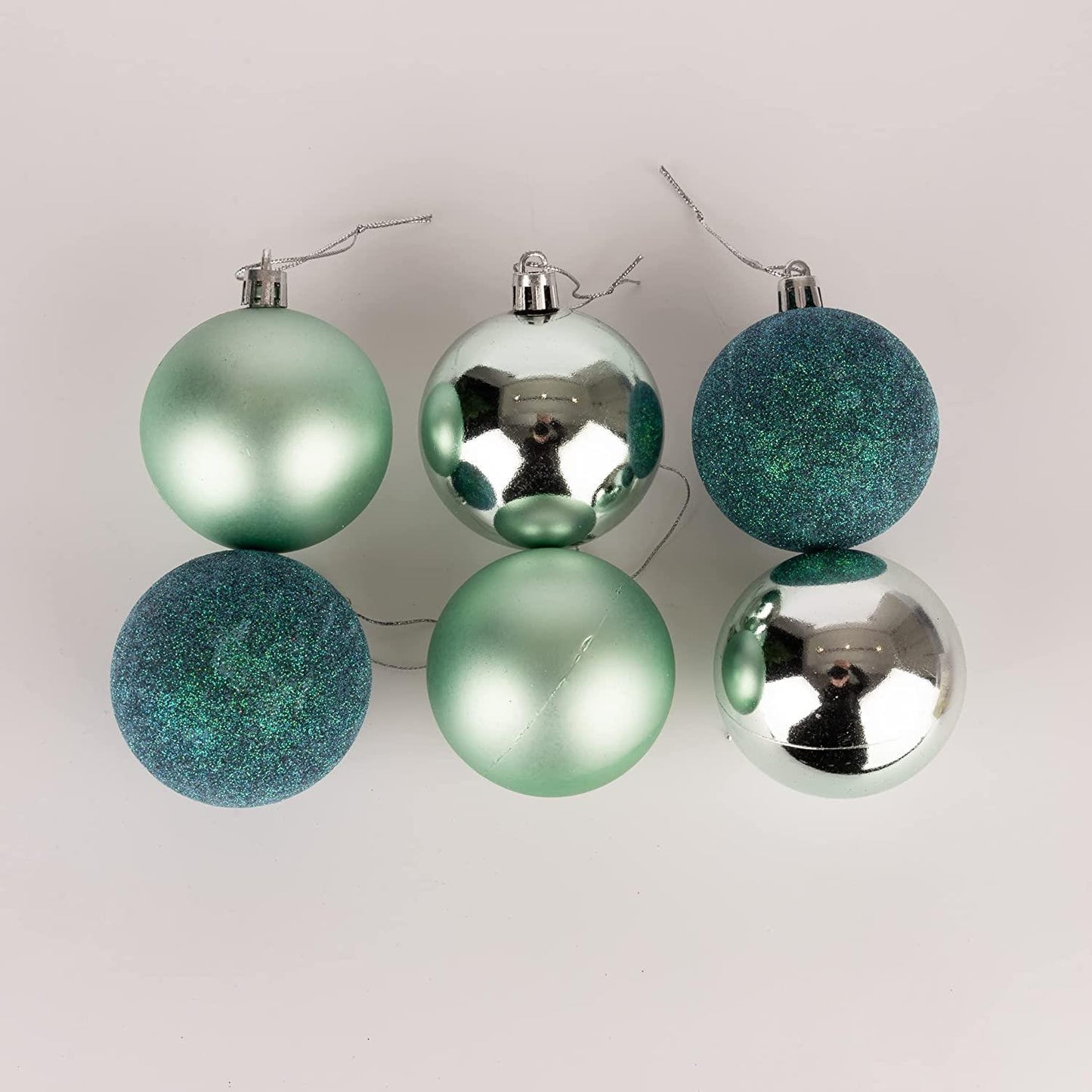 Turquoise Baubles (5cm, 24 pcs)