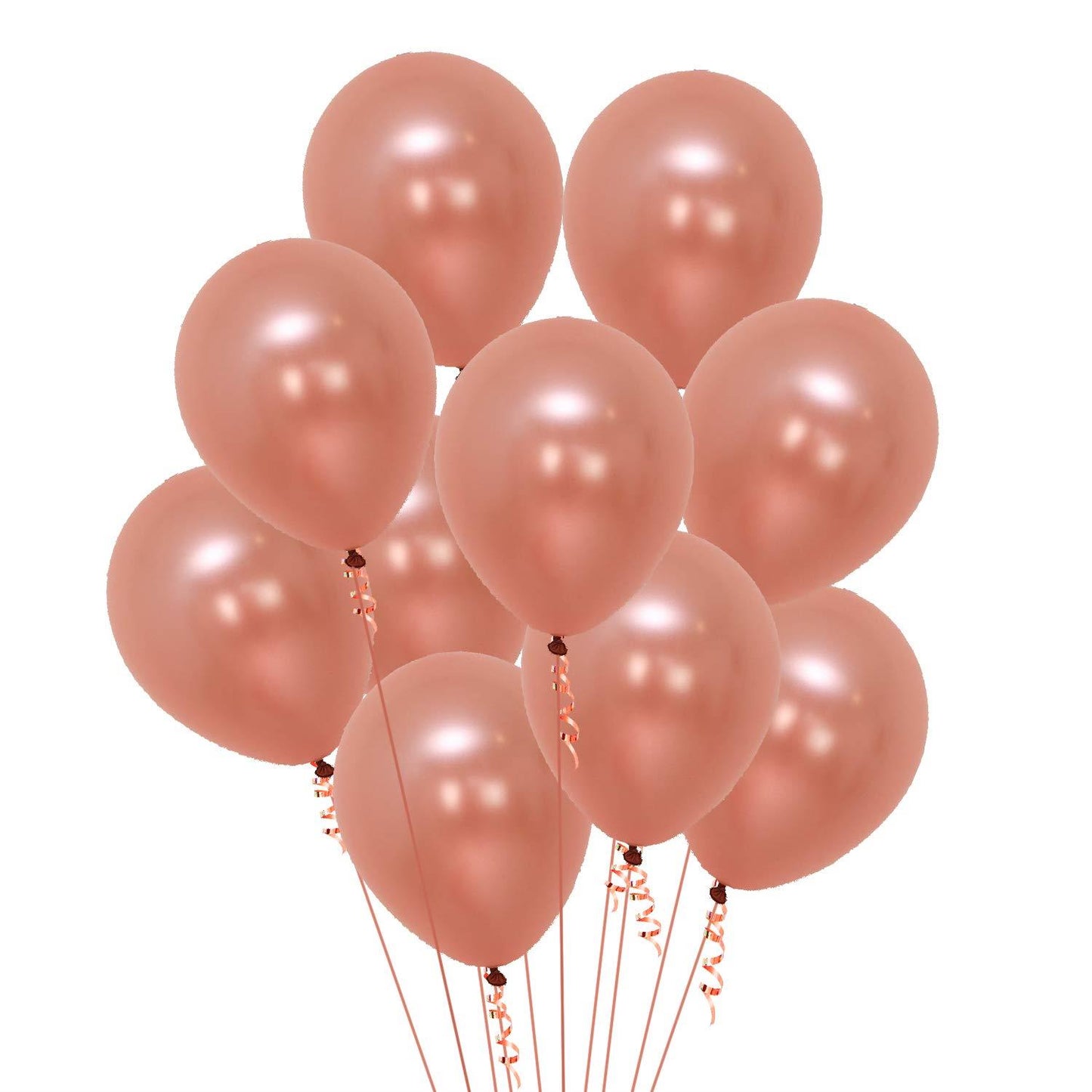 12" Rose Gold Balloons (100 pcs)