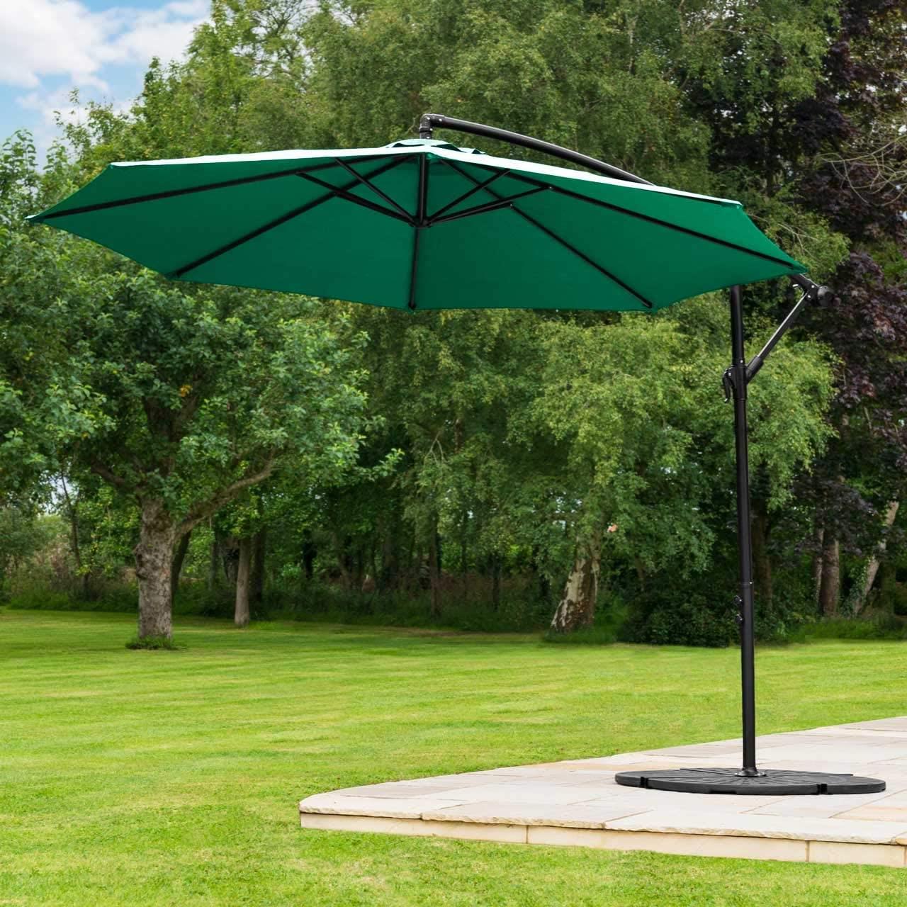 Green Parasol Round Umbrella - 195x30x14.5 cm