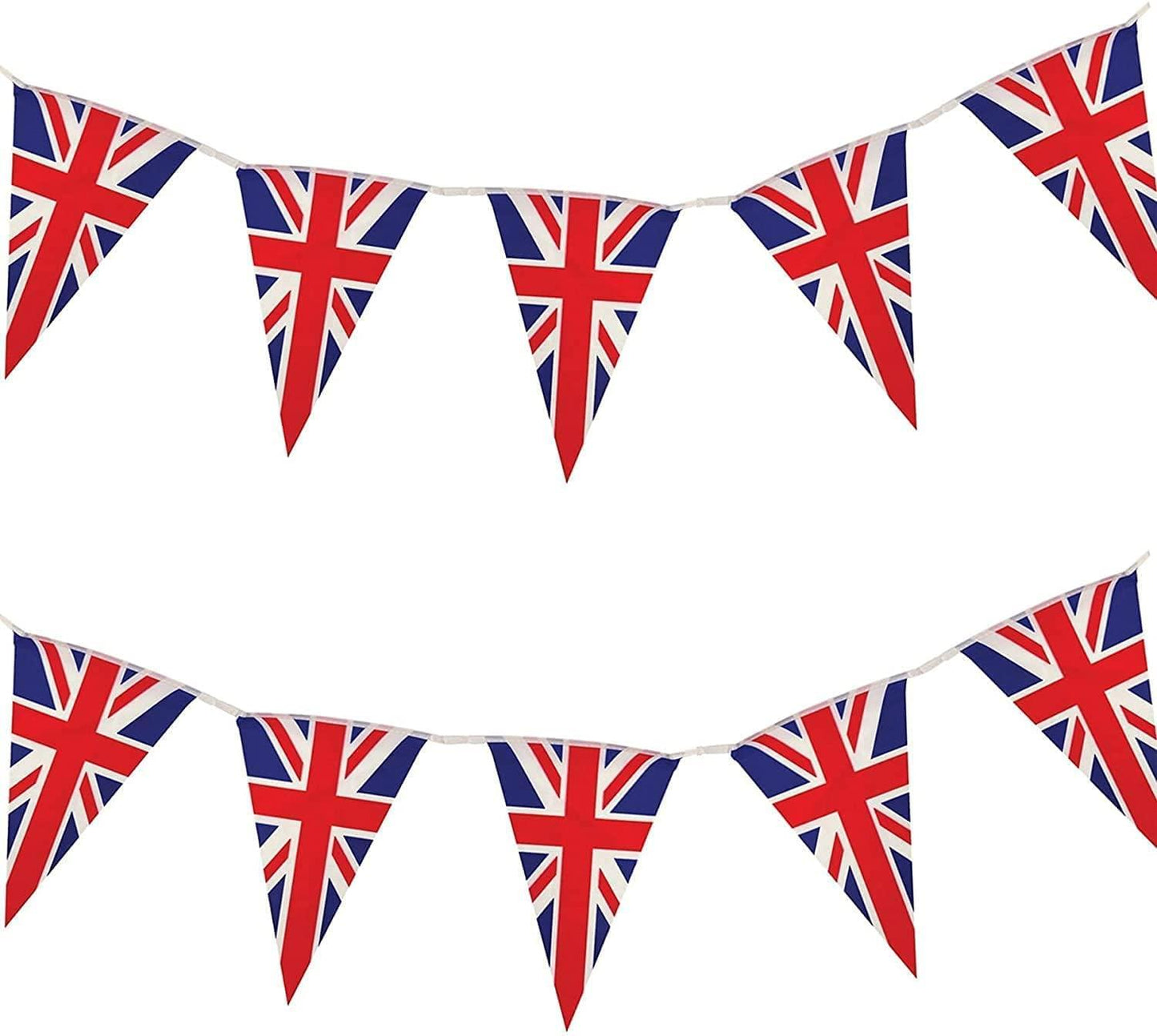 60ft Union Jack 40 Triangle Bunting