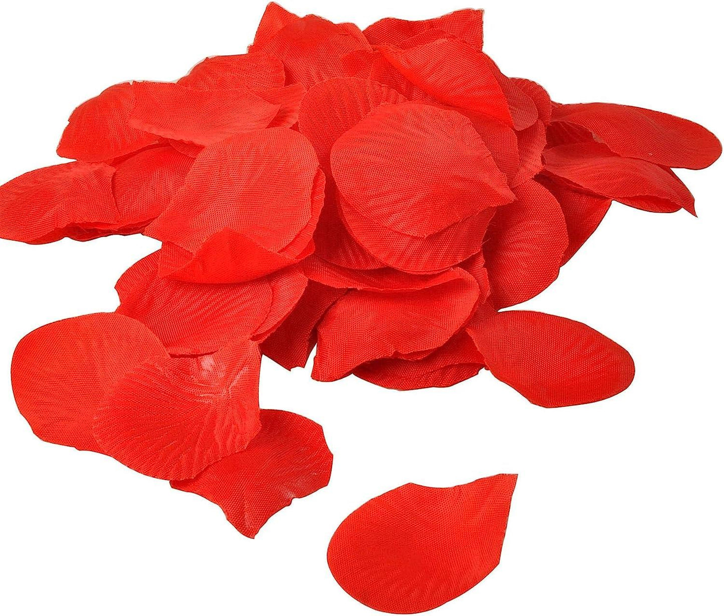 400 Deep Red Silk Rose Petals