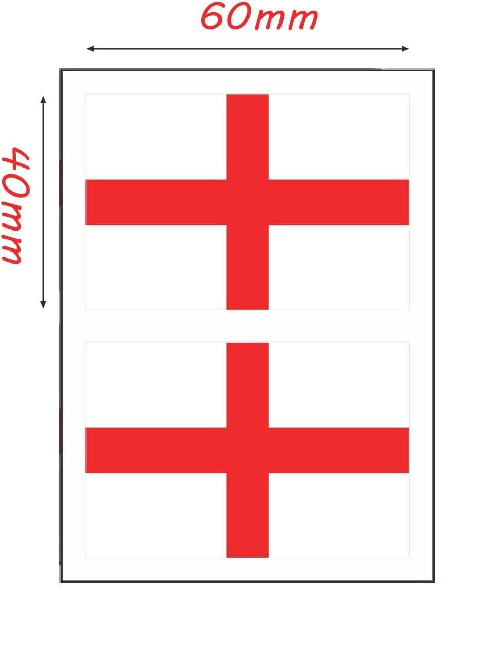 England St George Flag Sticker 20Pcs