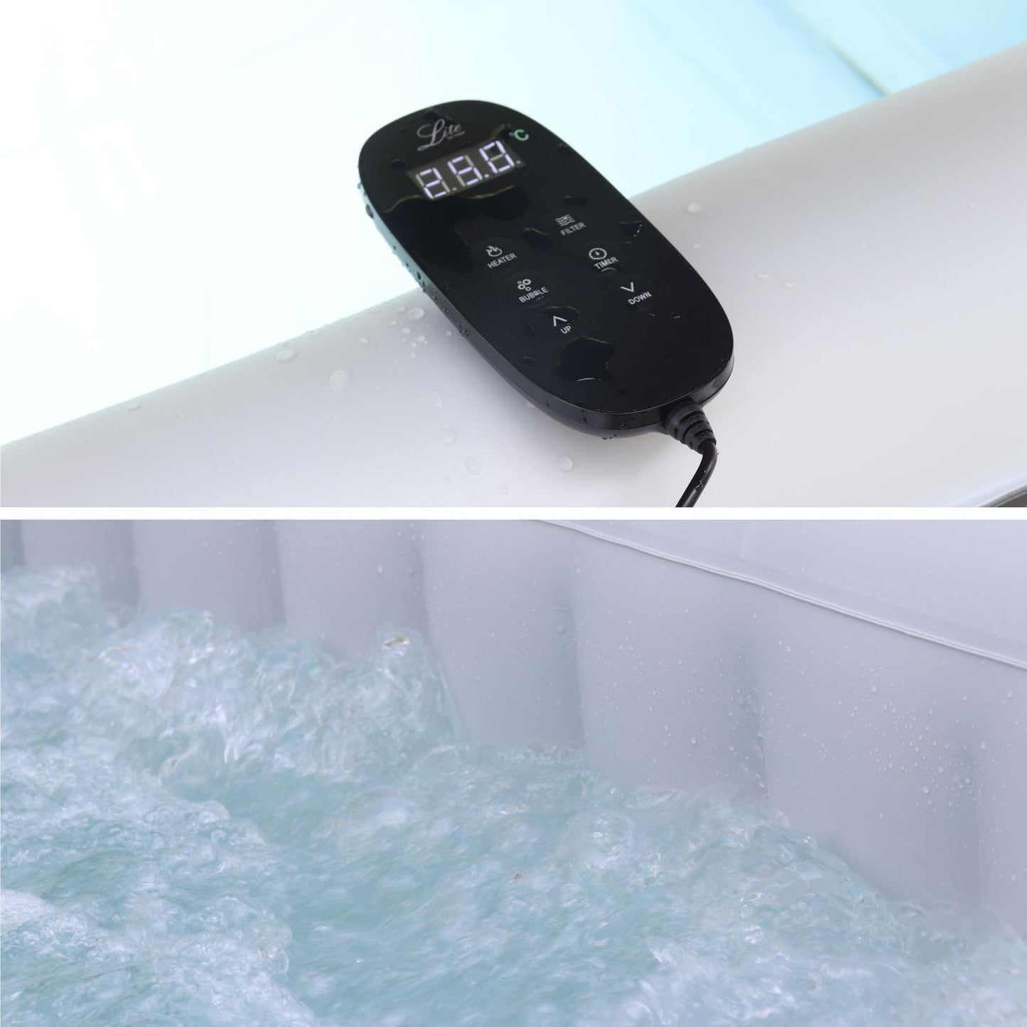 Mspa Lite Square 6 Bathers Hot Tub