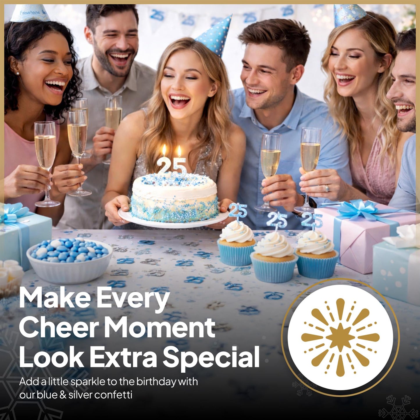 1 Pack 25th Birthday Confetti