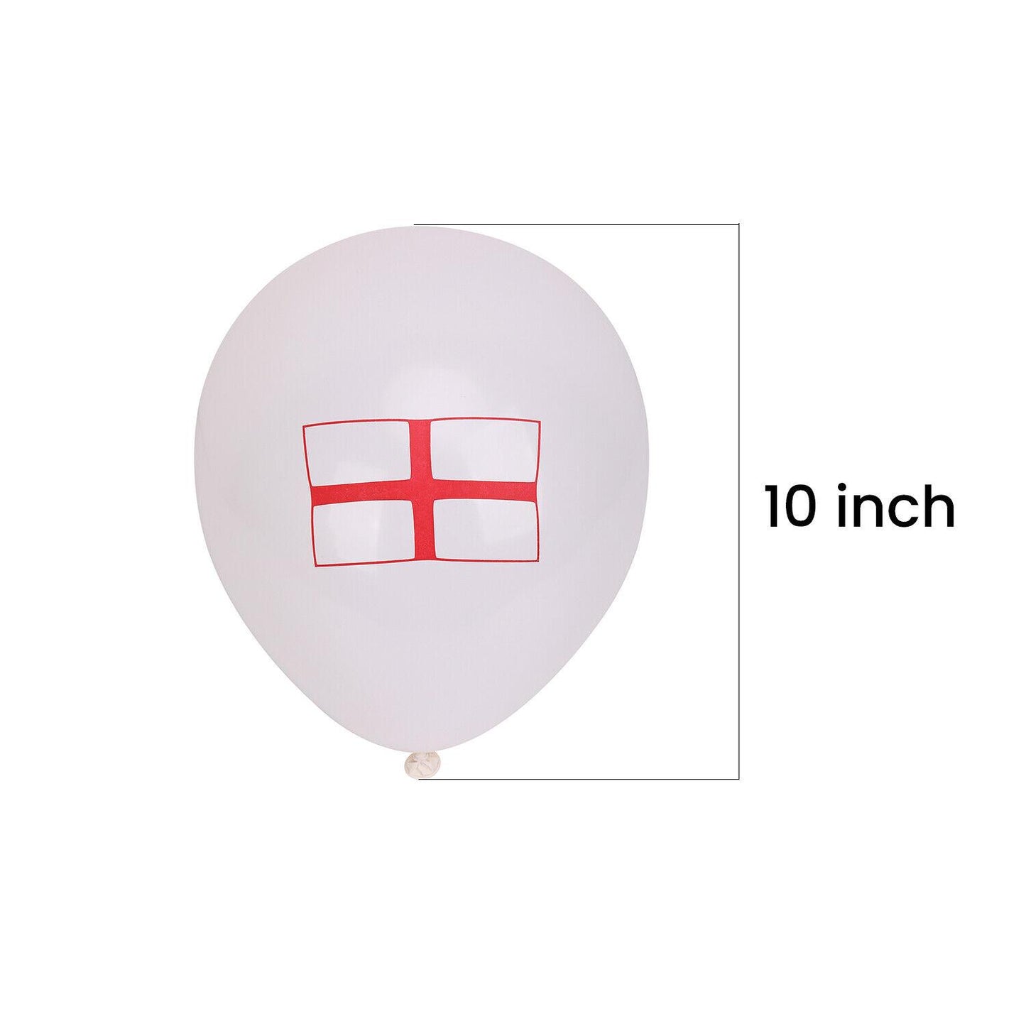 England St George Flag Printed Balloons 10Inch 15Pcs