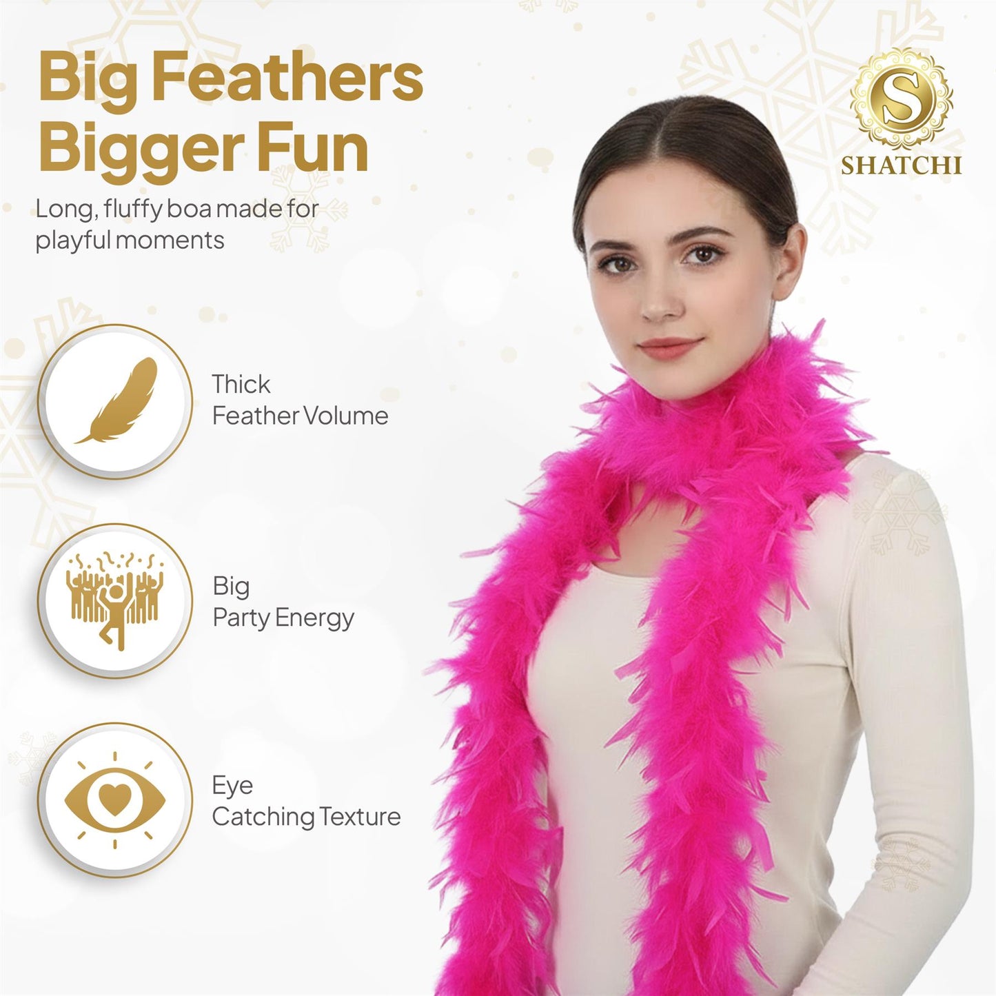 80g Hot Pink Feather Boa