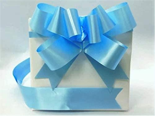 40Pcs 30mm Pale Blue Pull Bows