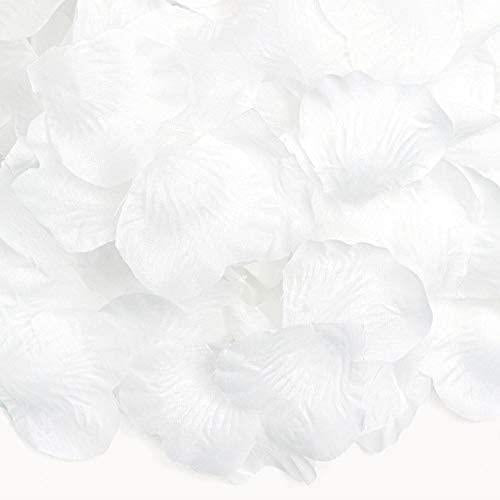 200 Light White Rose Petals