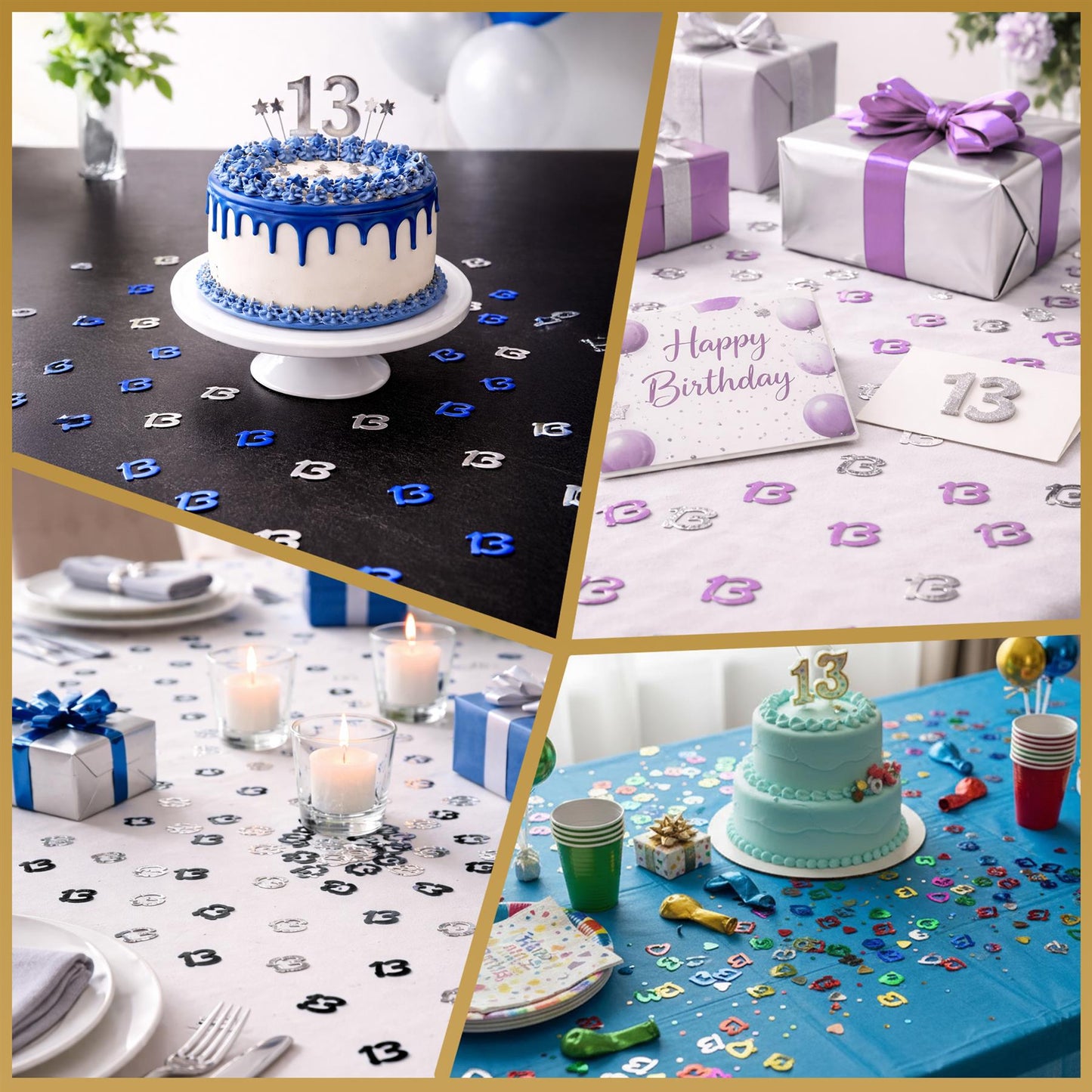 2 x 14g 13th Happy Birthday Pink Party Confetti