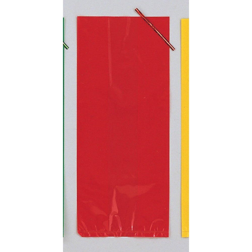 30 Red Cellophane Party Bags