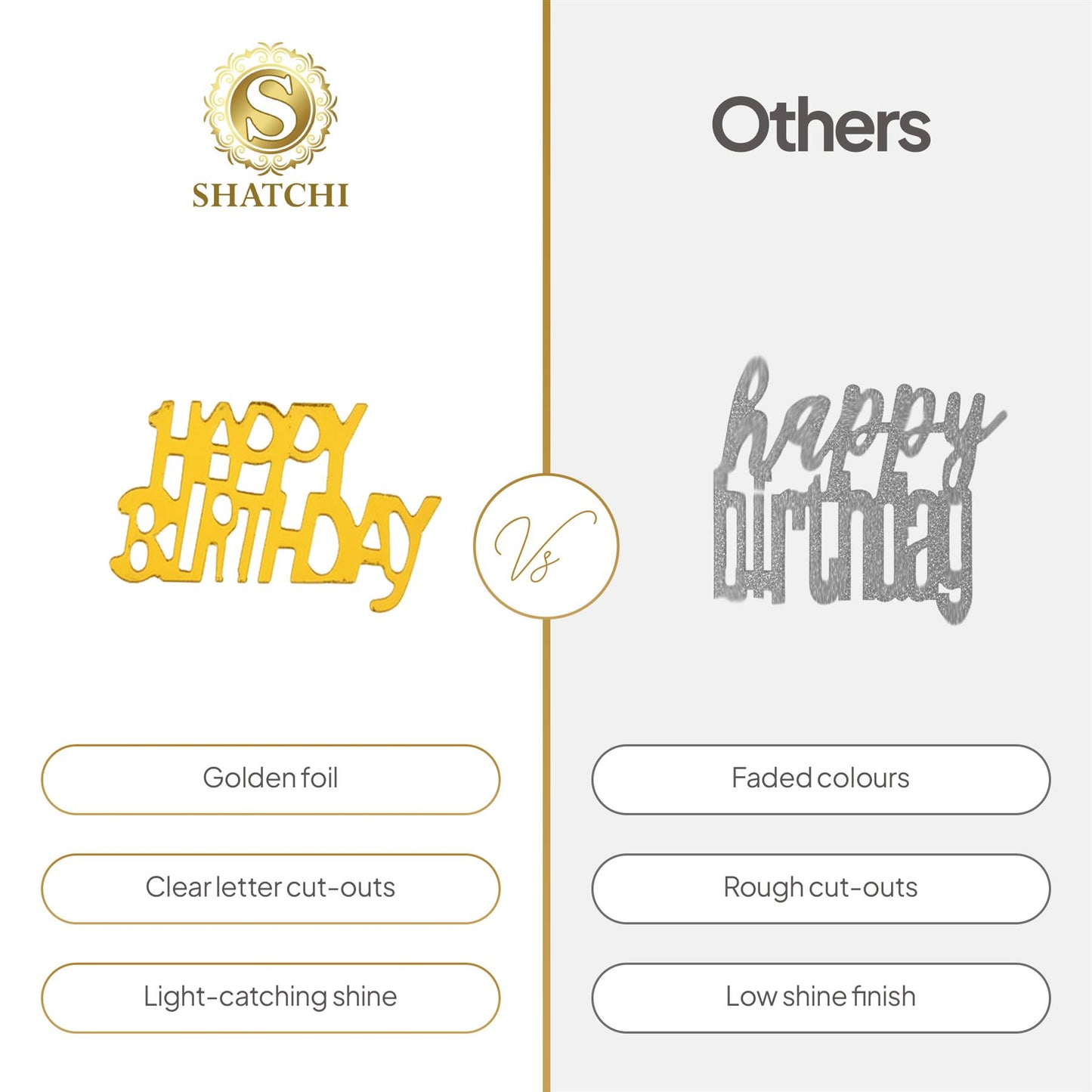 of 14g Gold Happy Birthday Confetti