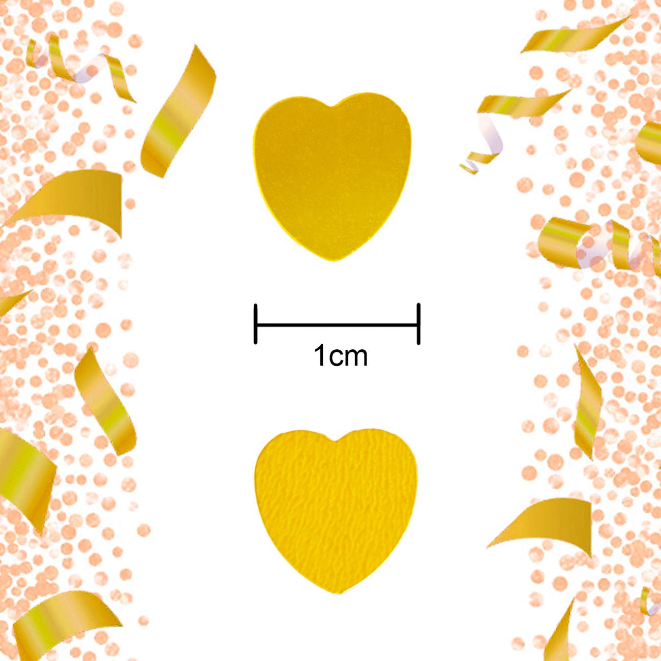 Heart Confetti Gold 14g, 1 Pack