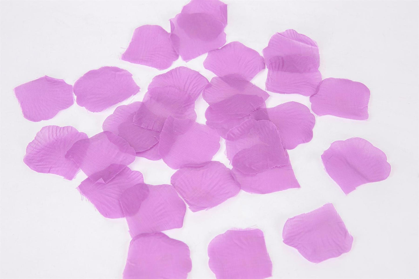 300 Light Purple Silk Rose Petals