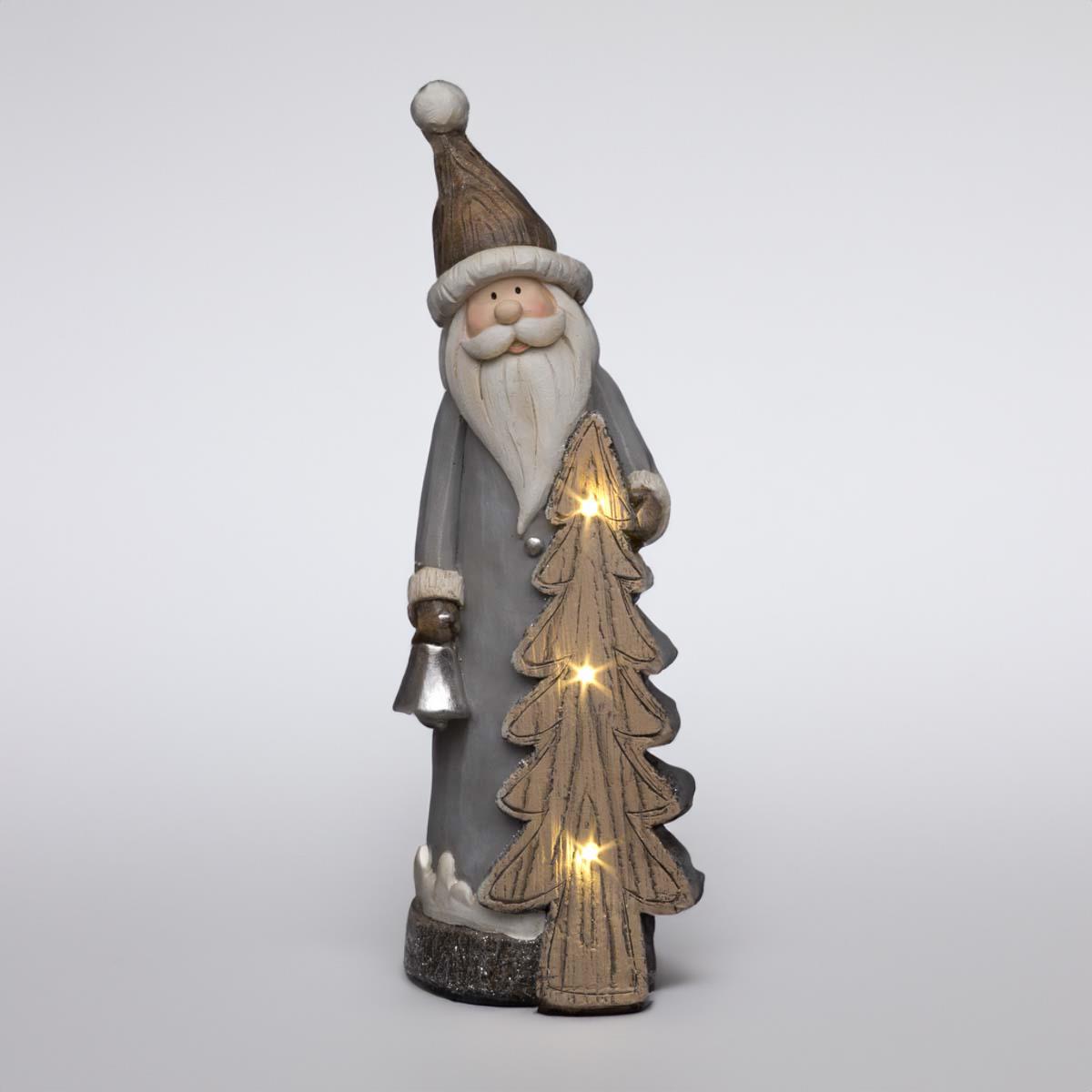 50cm Santa with LED Tree Figurine