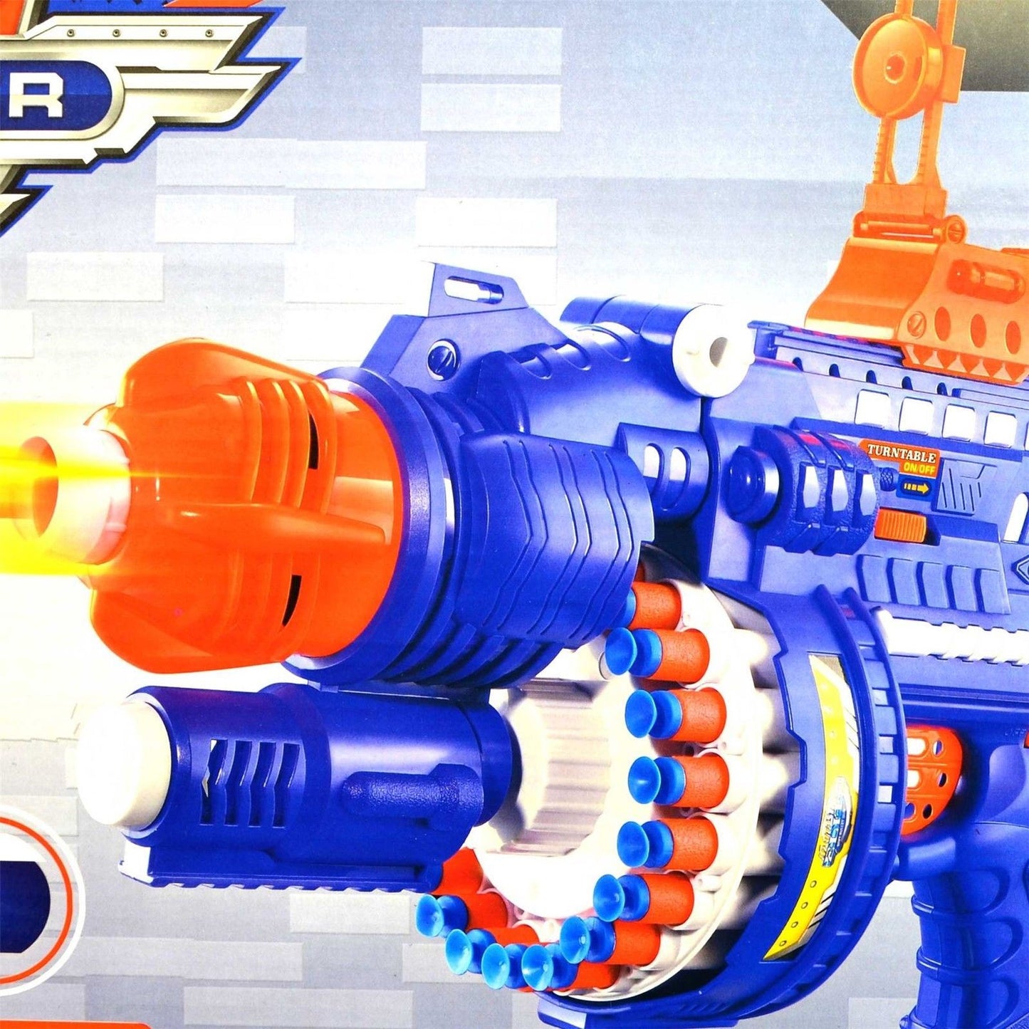 Nerf Style Foam Dart Bullet Gun - 40 Bullets with Glasses