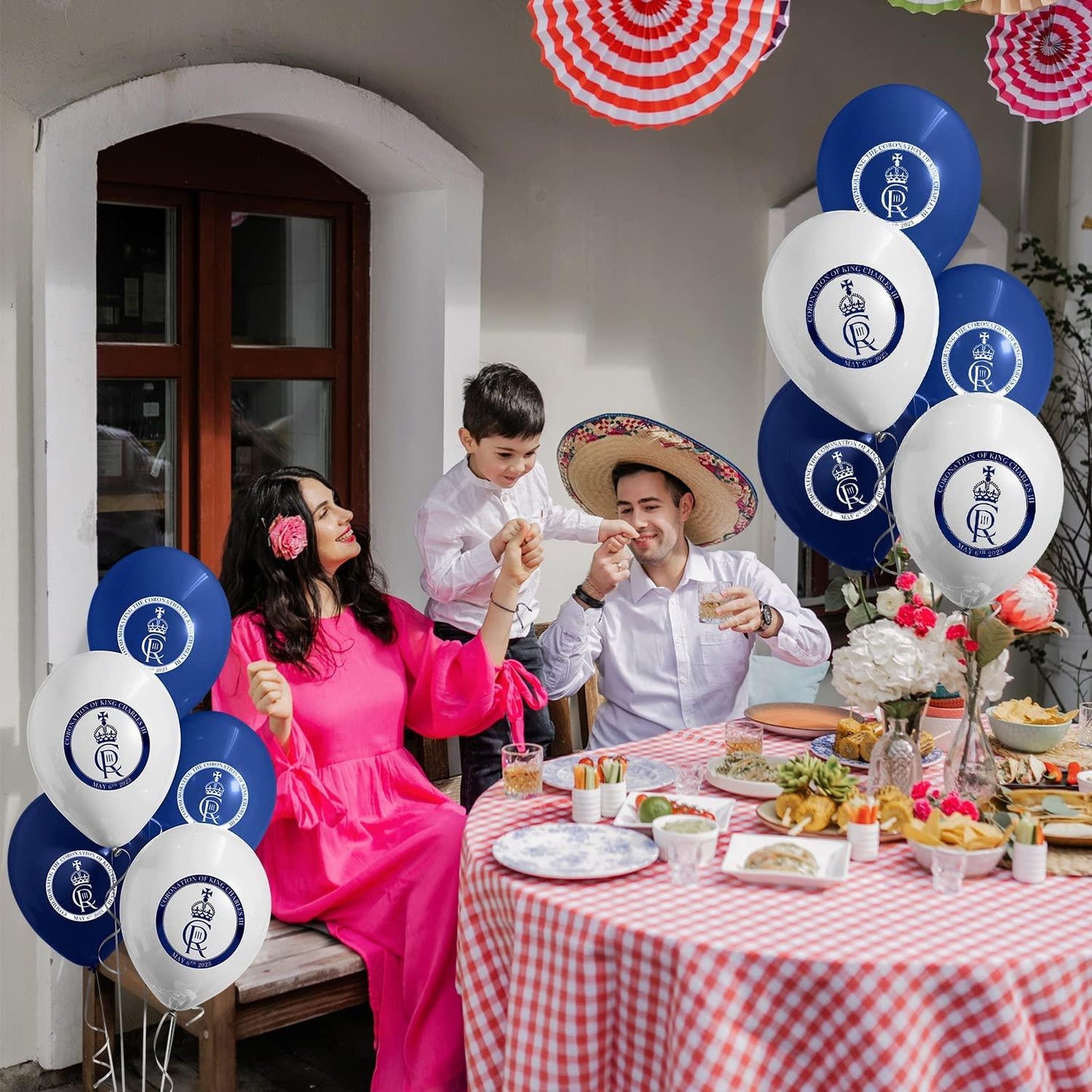 King Charles Logo Printed Balloons 12INCH 40 Pack