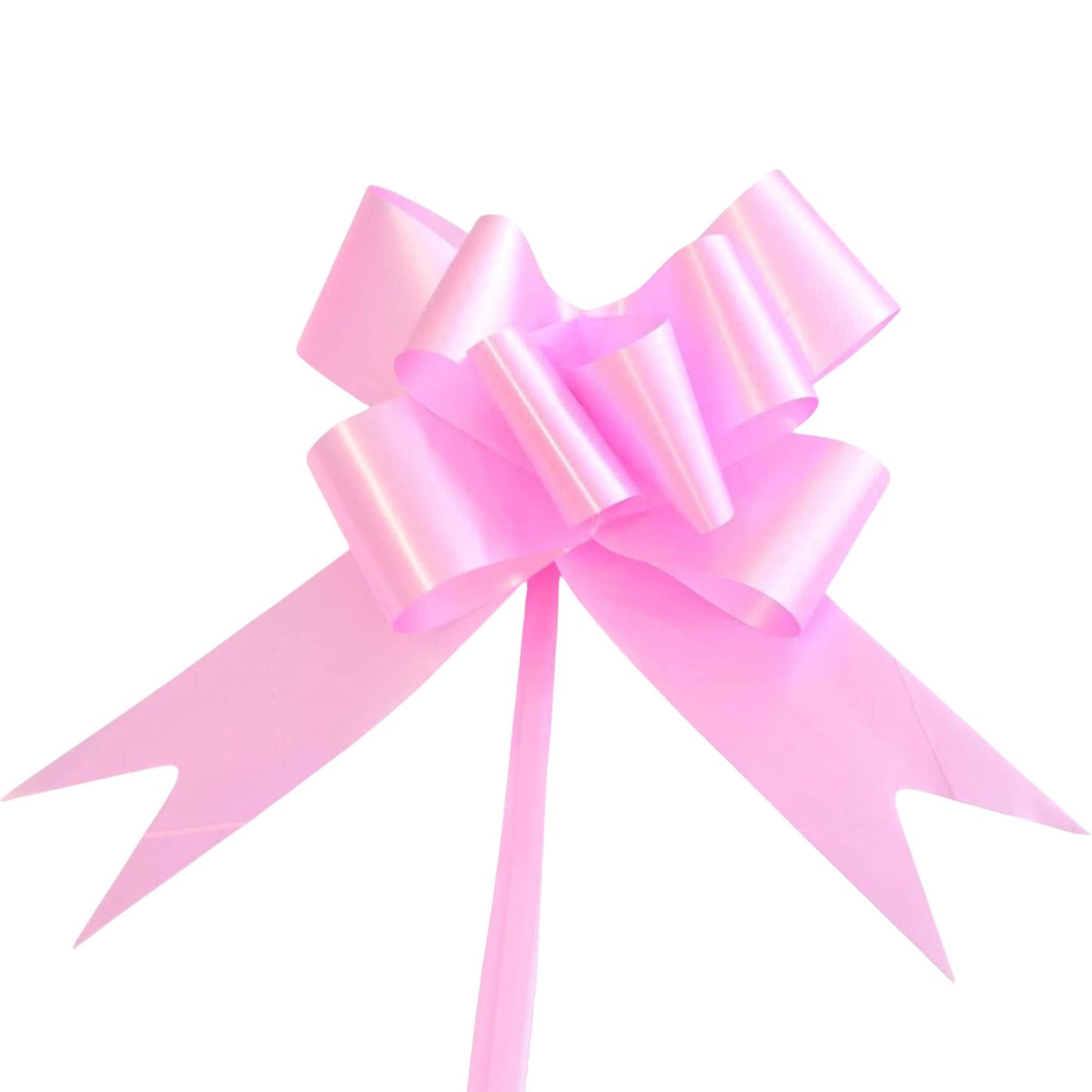 10 Pcs 30mm Light Pink Pull Bows