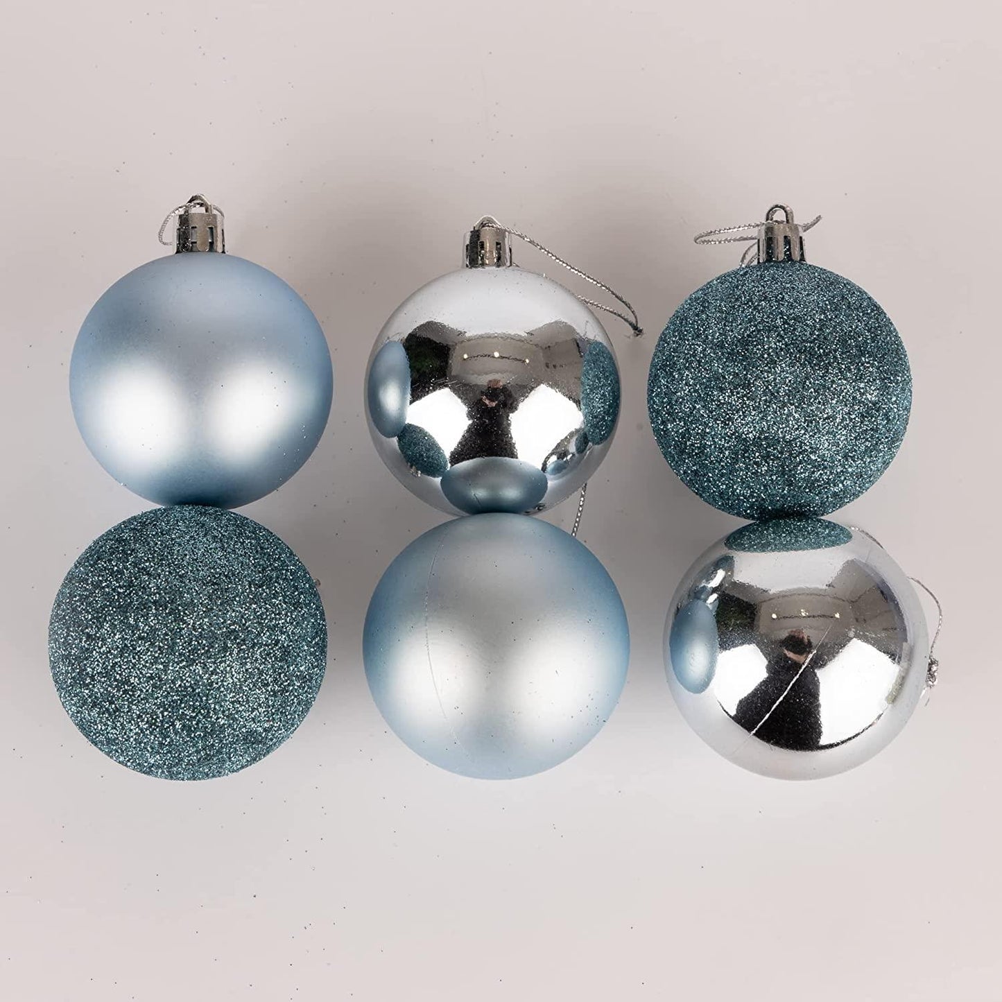 Baubles Light Blue 5cm, 18pcs Set