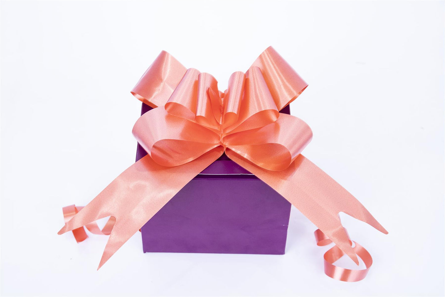 30 Orange Pull Bows 50mm