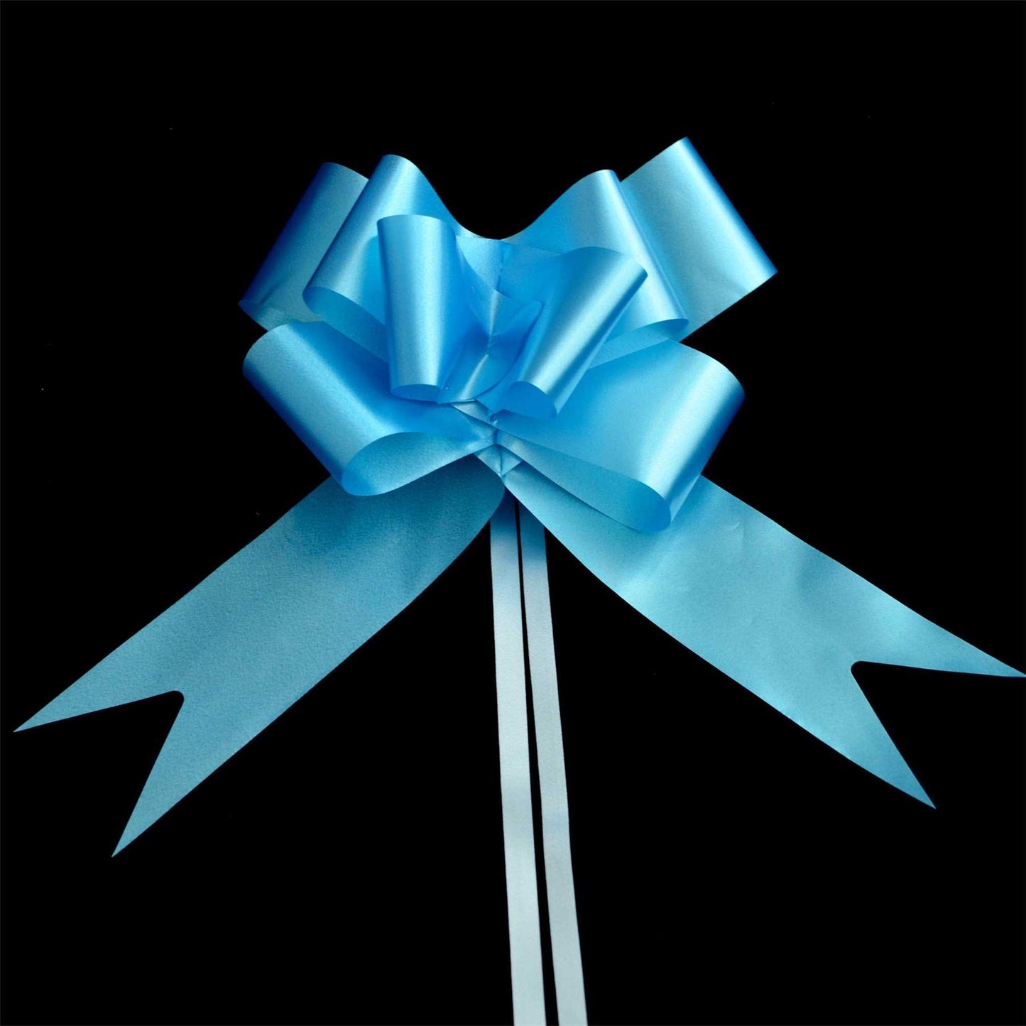 60 Pale Blue Pull Bows 30mm