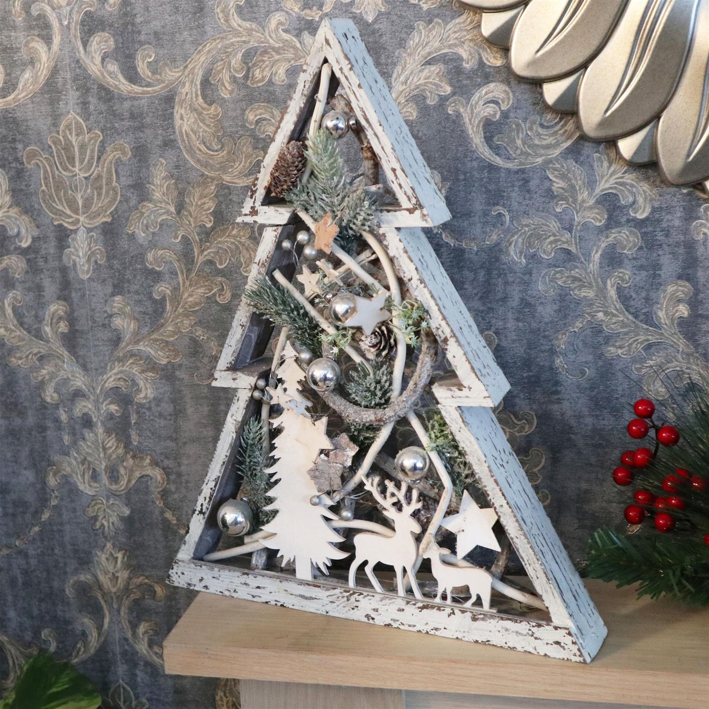 43x35cm Rustic Wooden Tree Frame