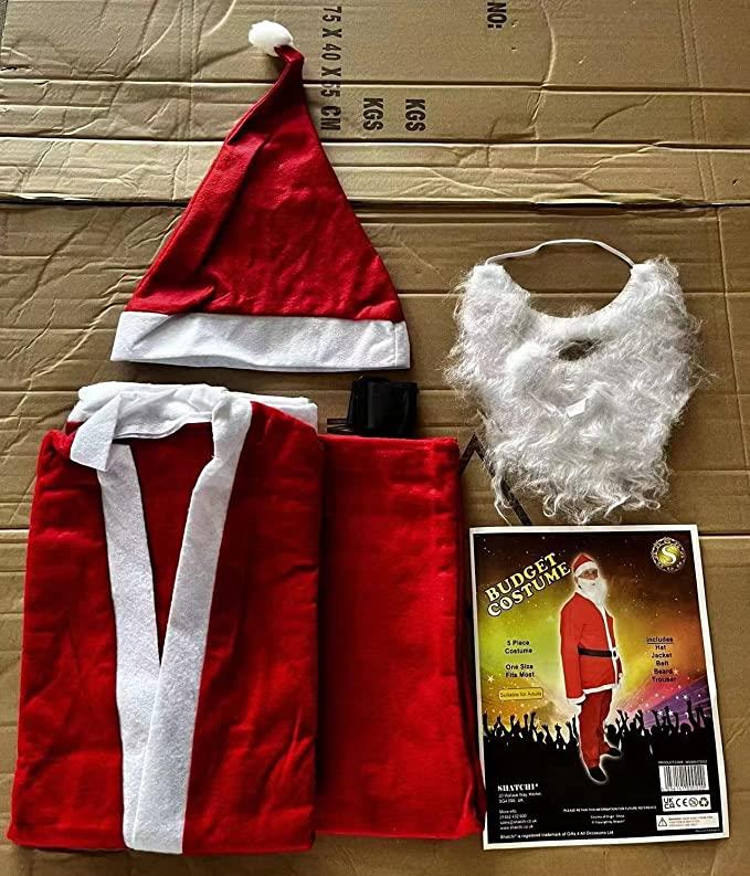 Adult Santa Suit Father Christmas Fancy Dress Costume