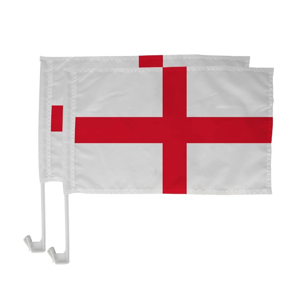 48cm x 31cm Set of 2 England St George Cross Car Flag