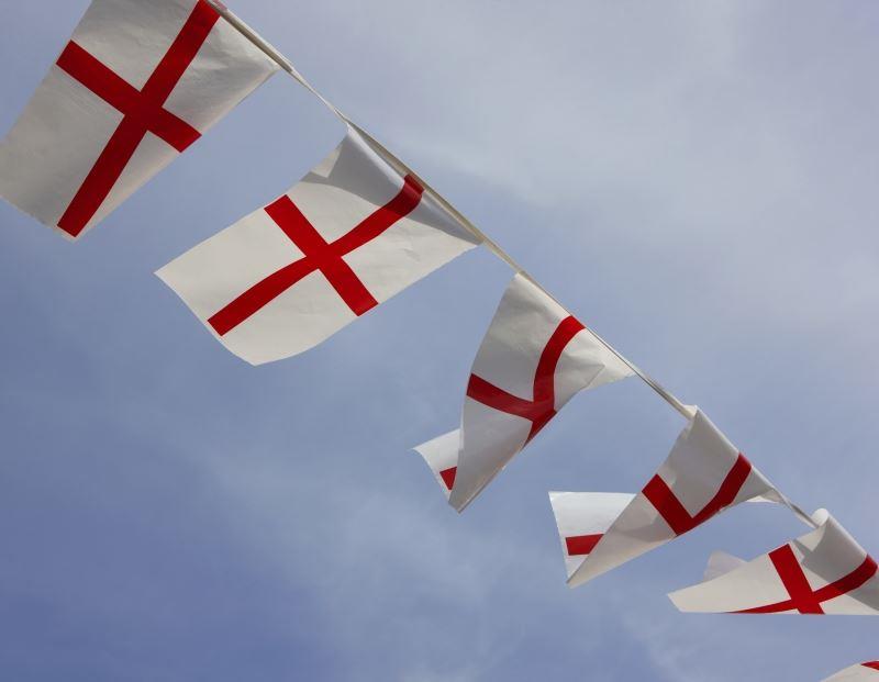 15 X England St Georges Flag Bunting Banner 20 Flags 10M