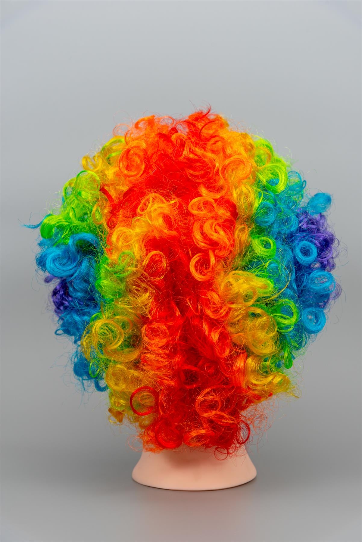 Multi Color Afro Curly Wig