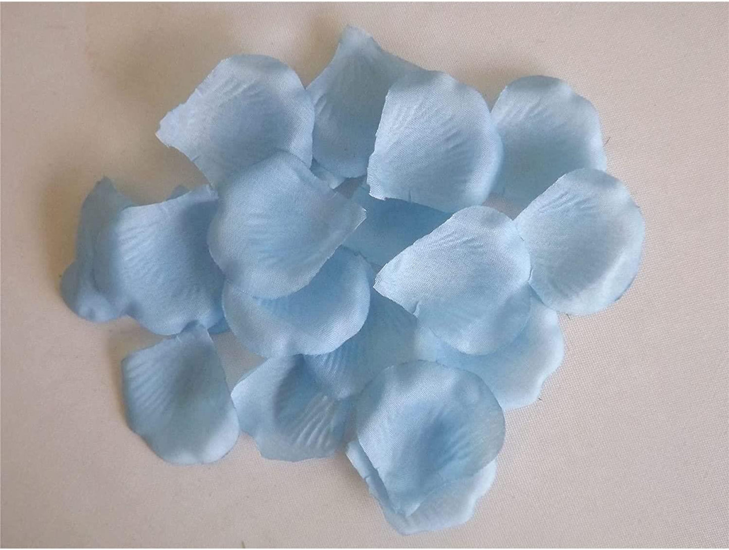 500 Light Blue Quality Silk Rose Petals