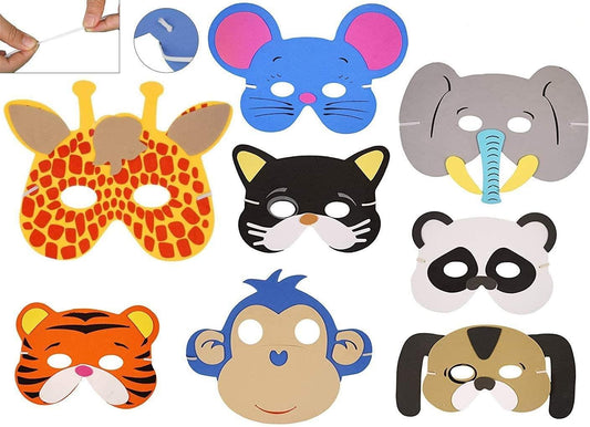 6 Kids Foam Animal Masks