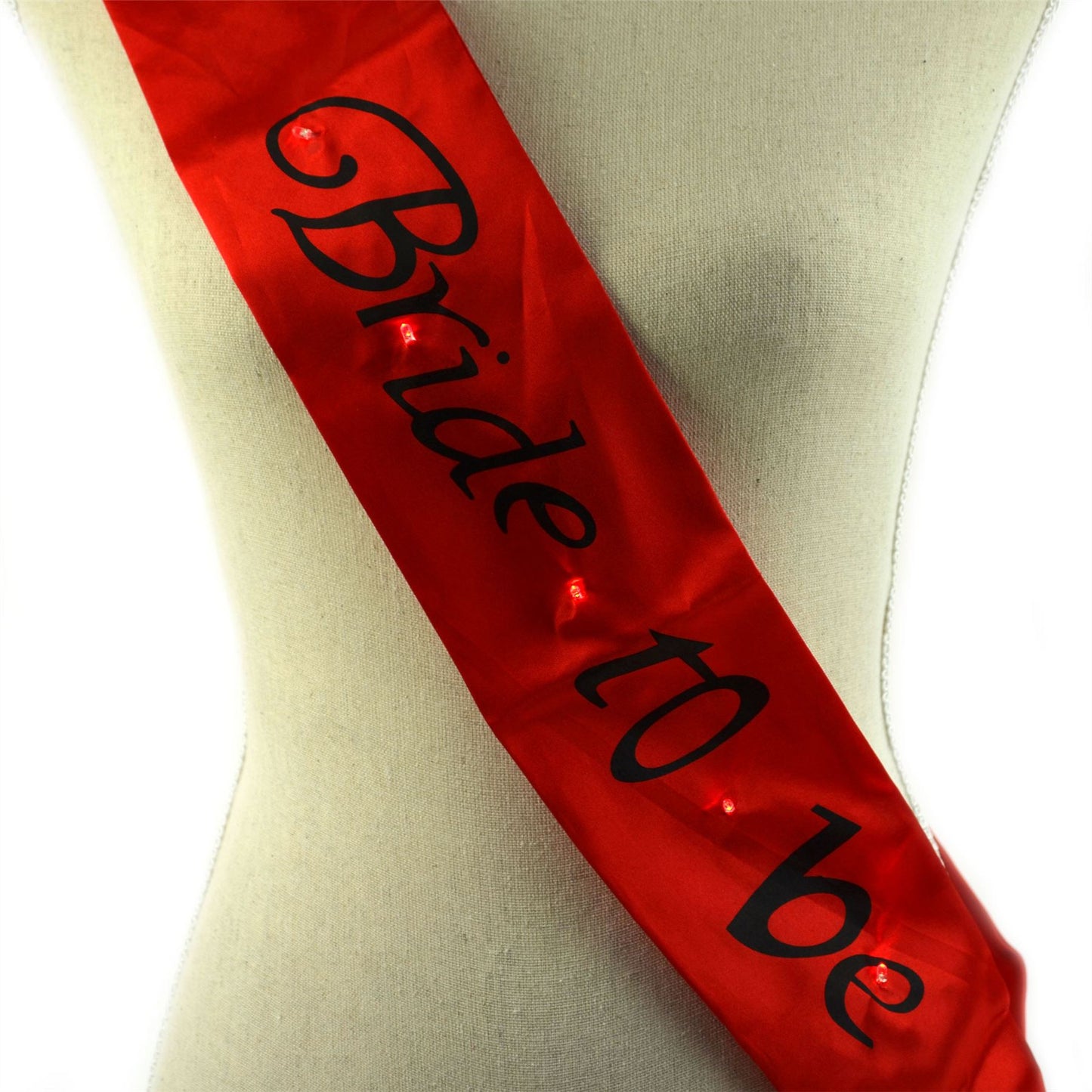 Shatchi Bride To Be Flashing Red Sash