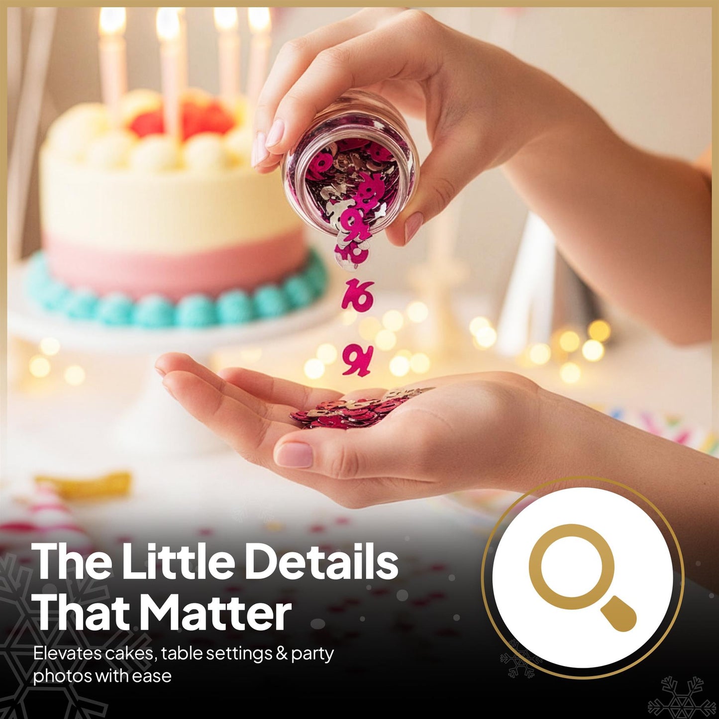 14g 16th Pink Happy Birthday Confetti