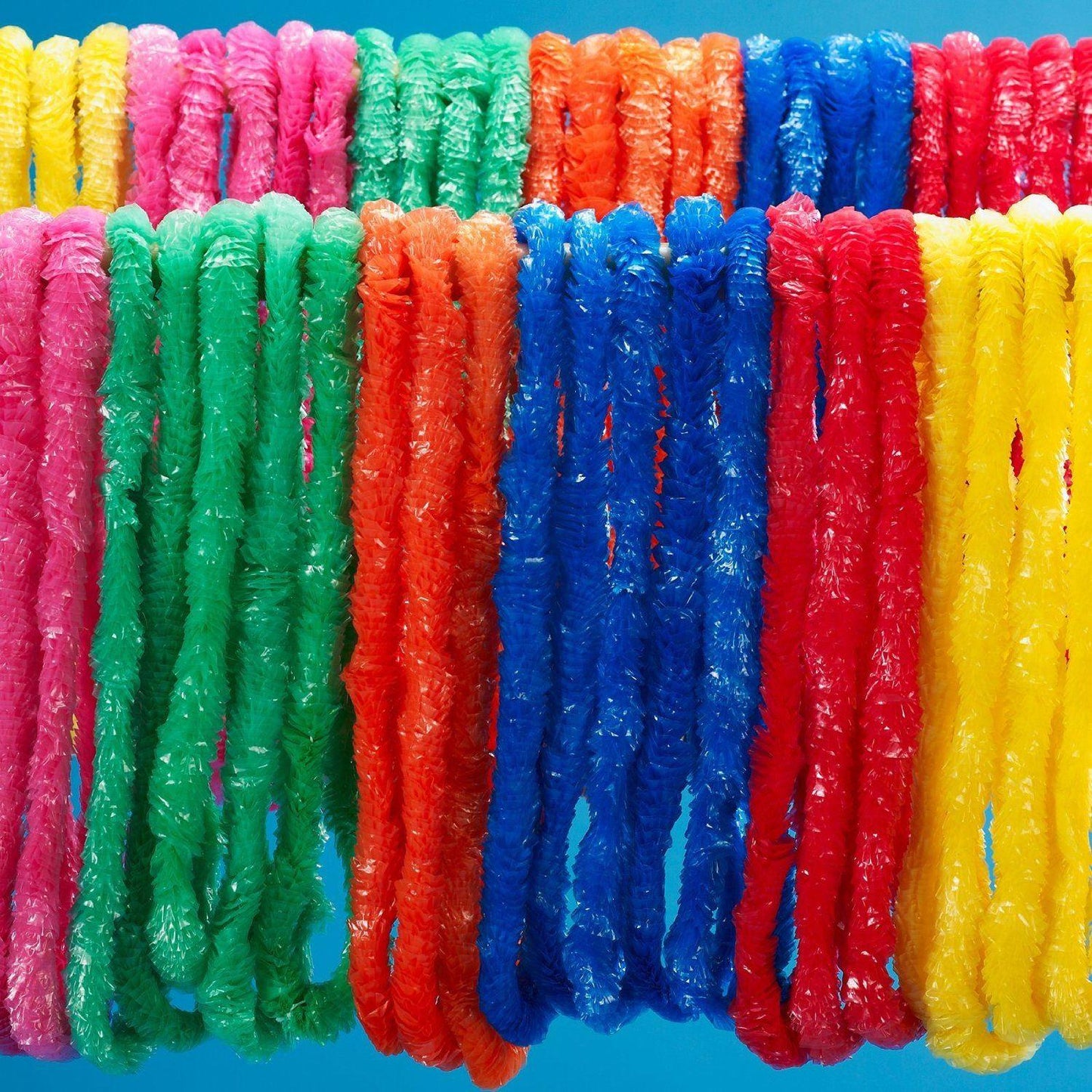 50 Assorted Colour Poly Leis