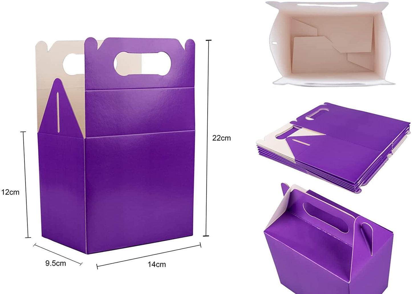 20 Purple Children�s Party Lunch Boxes