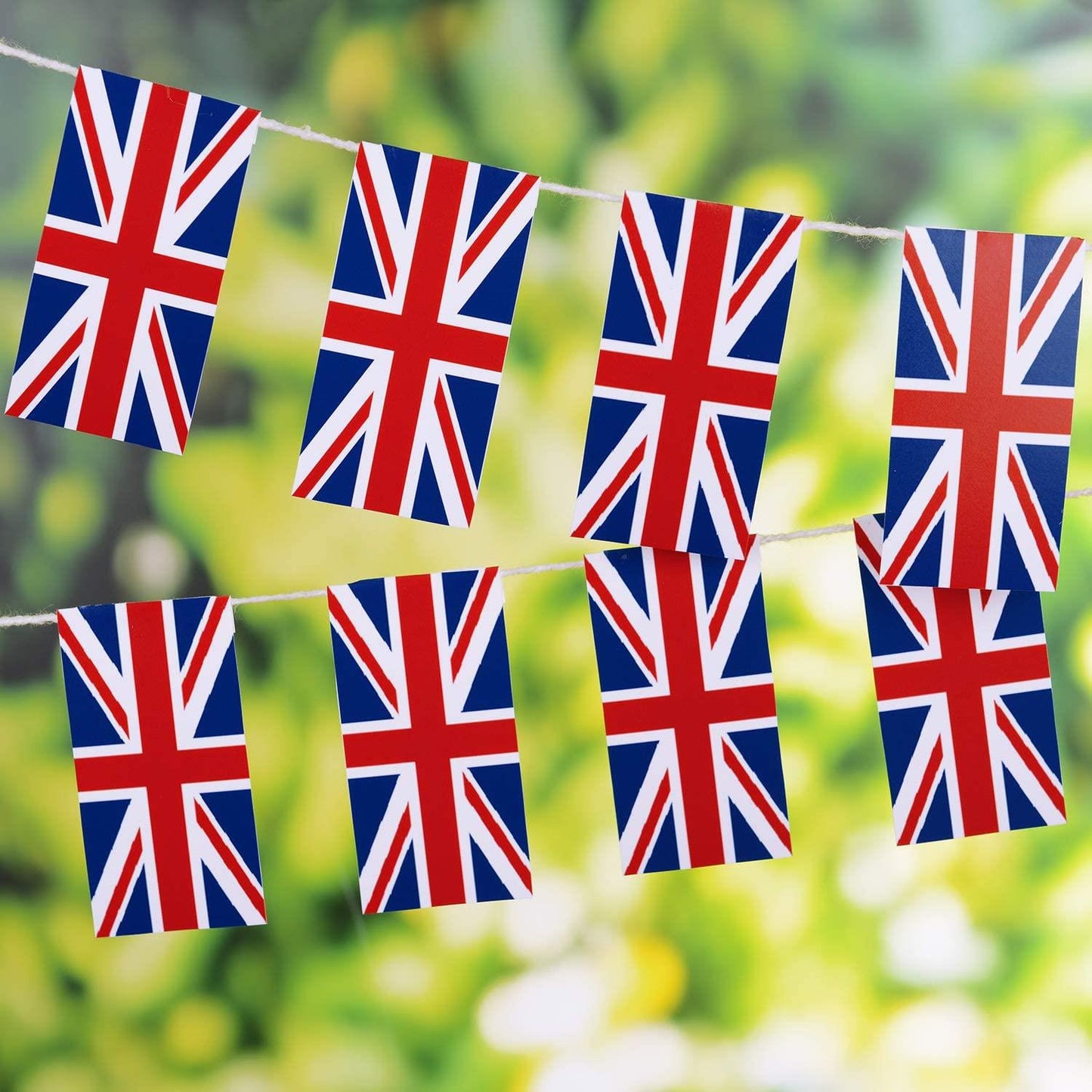 30ft Fabric Union Jack Bunting - 30 Flags