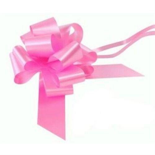 20 Pieces of 30mm Light Pink Pull Bows