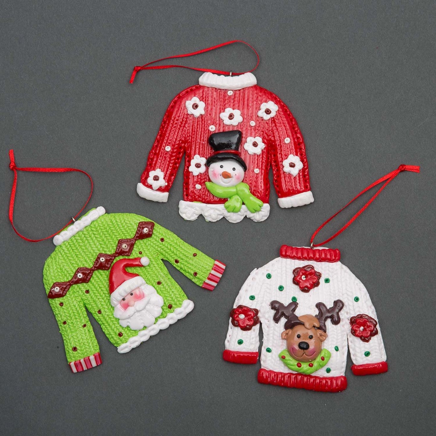 Candy Cane Christmas Jumpers 3 Assorted