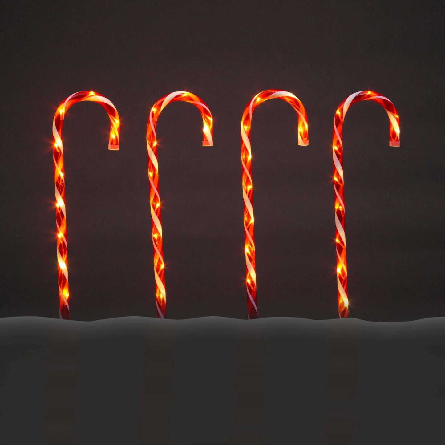 LED Candy Canes Garden Stake Lights